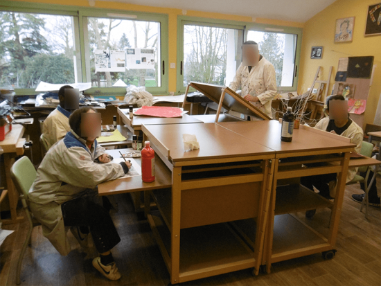 quatre meubles atelier EHPAD centre hospitalier résidence du soleil