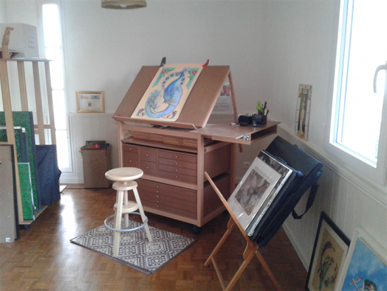 Meuble atelier et meuble rangement cartons à dessin La Neuveville devant Nancy