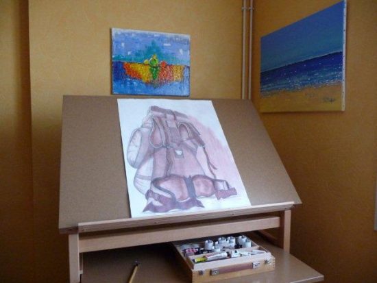 Meuble atelier rangement aquarelle villefrance-sur-saone